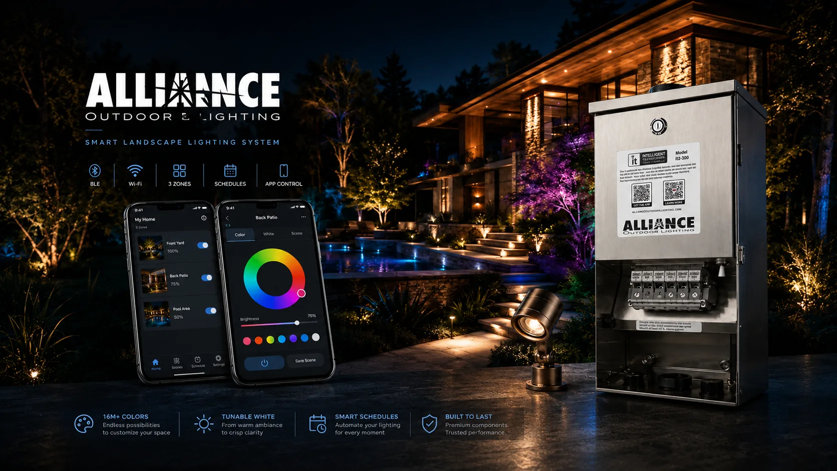 Alliance 智能户外照明系统示意图